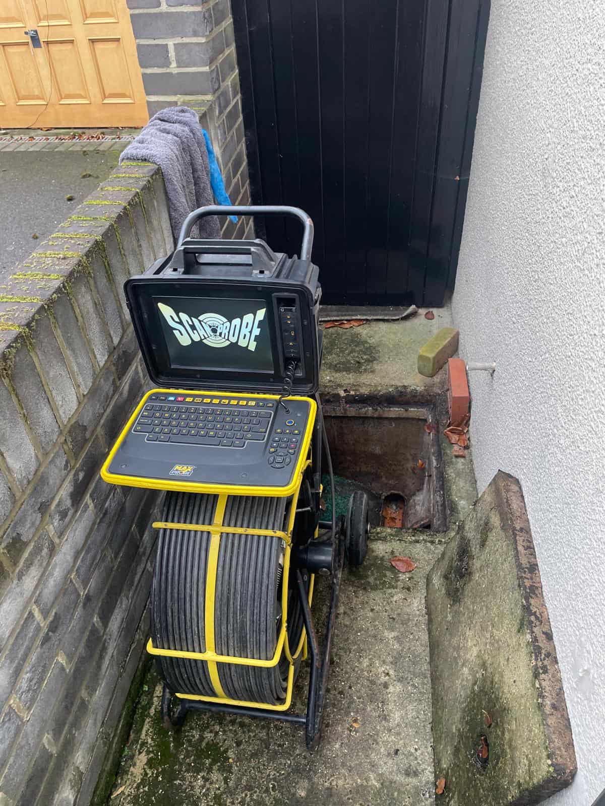 CCTV Drain Survey equipment in use